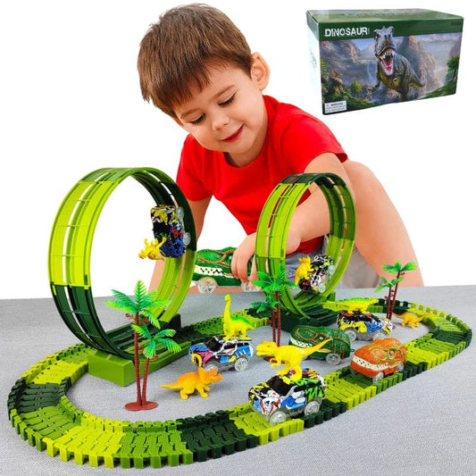 Circuit voiture enfant - Dinosaure Jurassic World | DinoRide