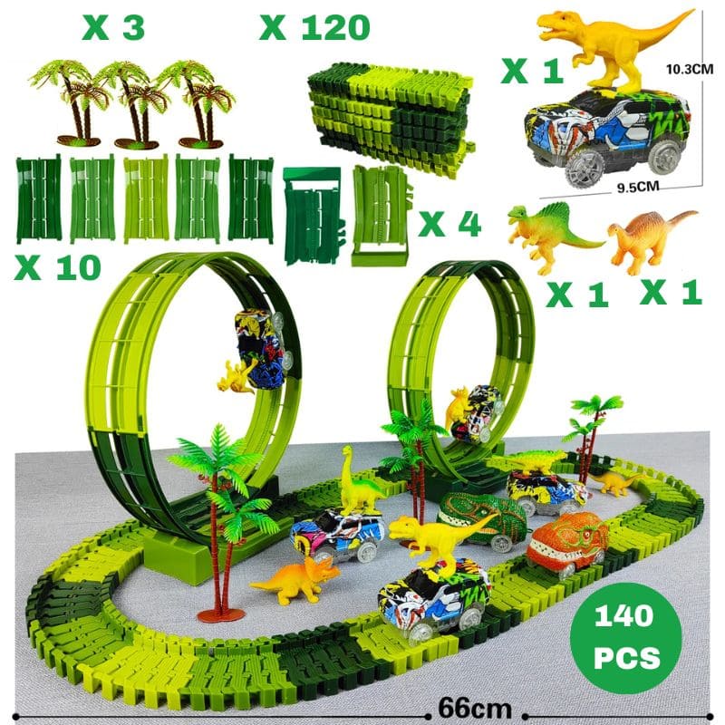 Circuit voiture enfant - Dinosaure Jurassic World | DinoRide