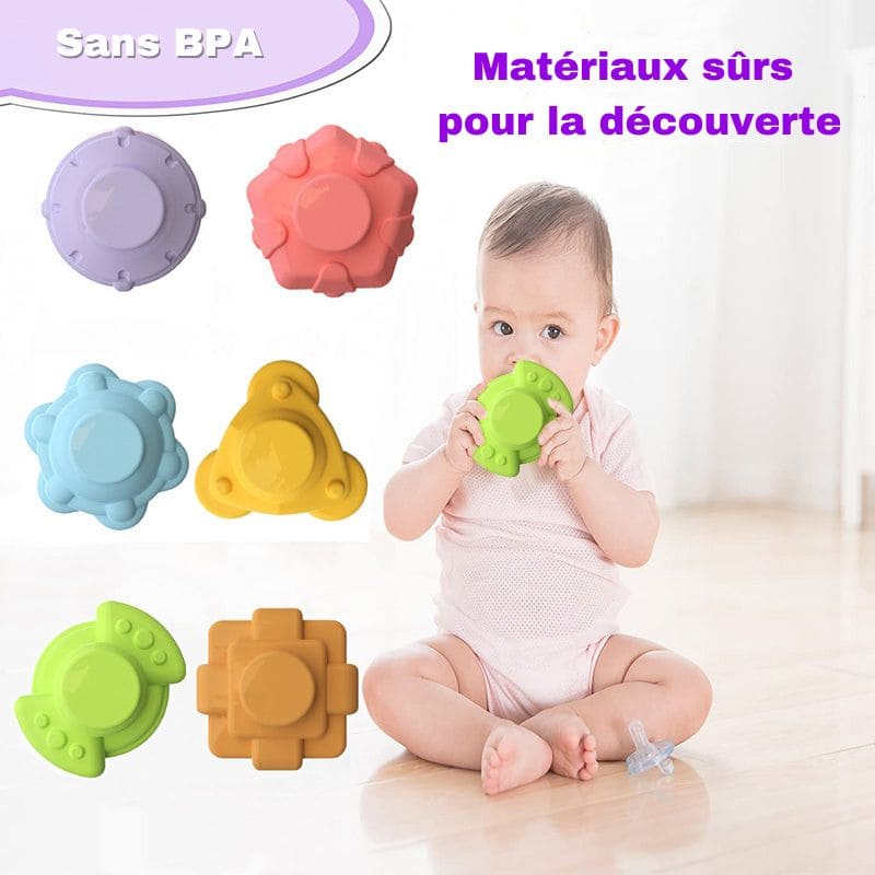 Jouet d'Éveil Bébé : Blocs Éducatifs Multifonctions | BabyCubix