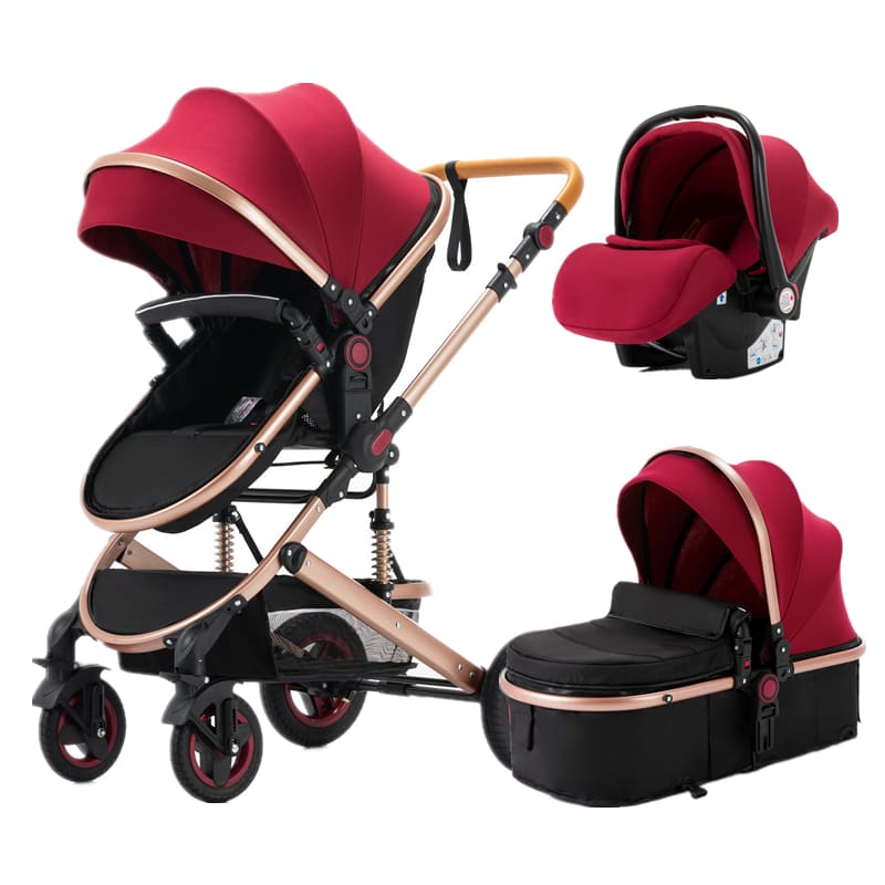 Poussette trio 3-en-1 bébé top confort | Queen Carriage