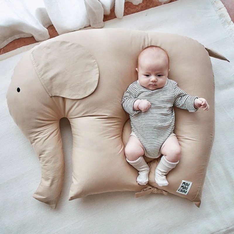 Coussin Bébé Éléphant - Confort et Soutien | SweetElephant