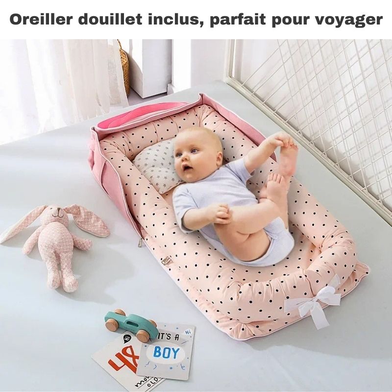 Réducteur de Lit Bébé Pliable - Confort Nomade | TravelNest