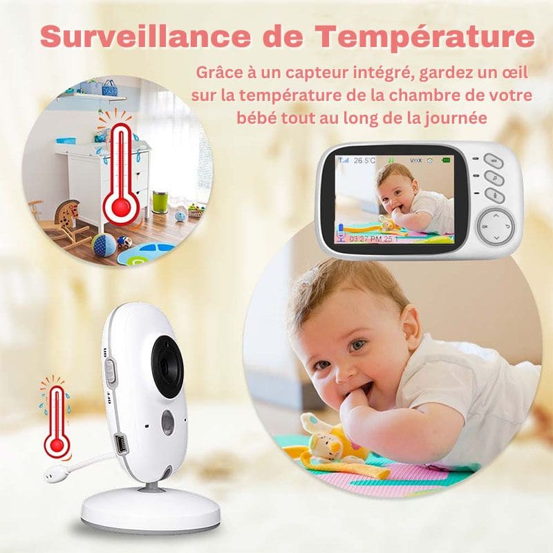 Babyphone vidéo - caméra de surveillance longue portée | BabyWatch