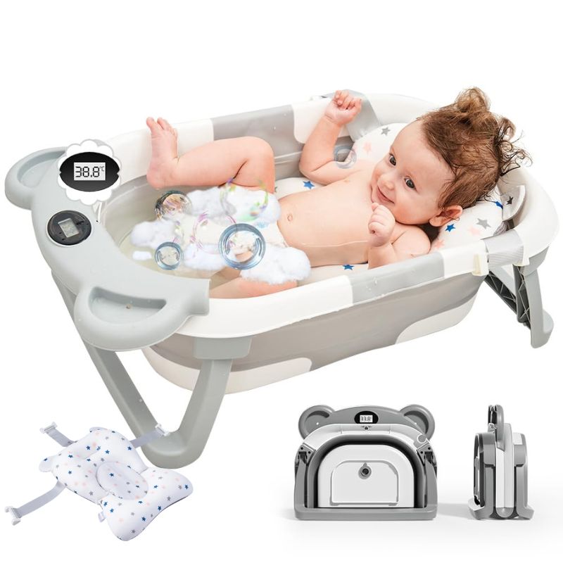 Baignoire bébé pliable gris