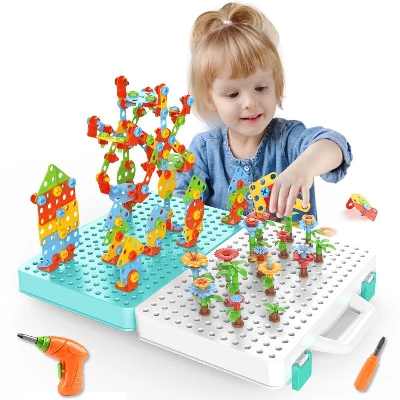 Jeu de construction - Perceuse Visseuse enfant | KiddyCase