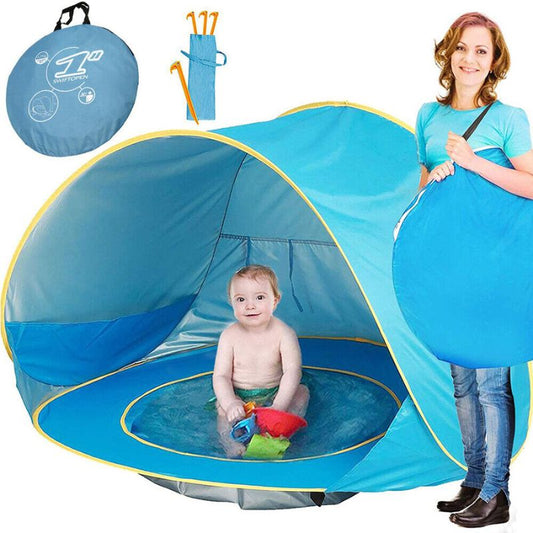 Tente de plage bébé Anti UV avec Piscine intégrée | SunBabyFun