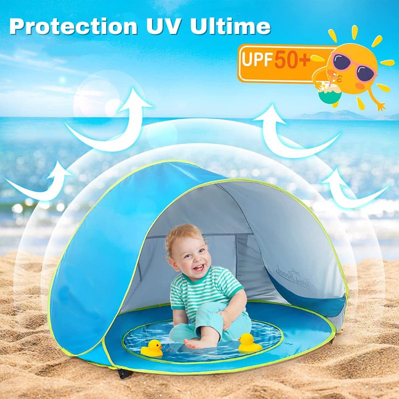 Tente de plage bébé Anti UV avec Piscine intégrée | SunBabyFun