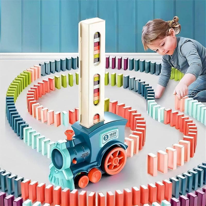 Train Domino Automatique pour enfants | DominoExpress