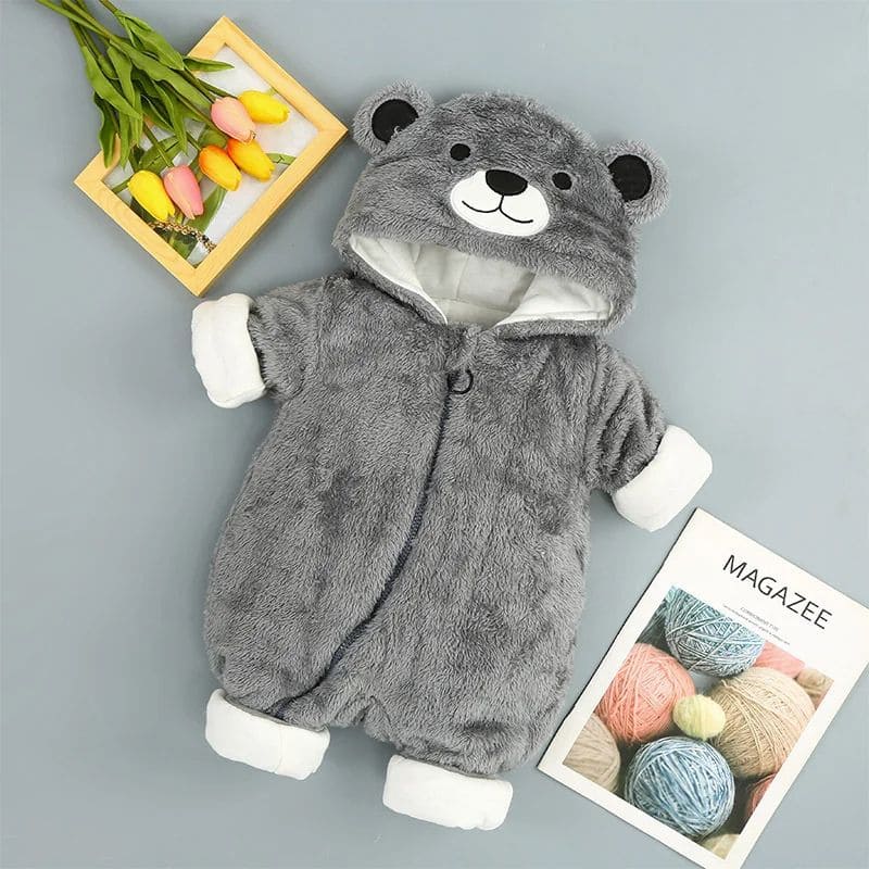 Barboteuse Bébé - Petit Ourson - gris